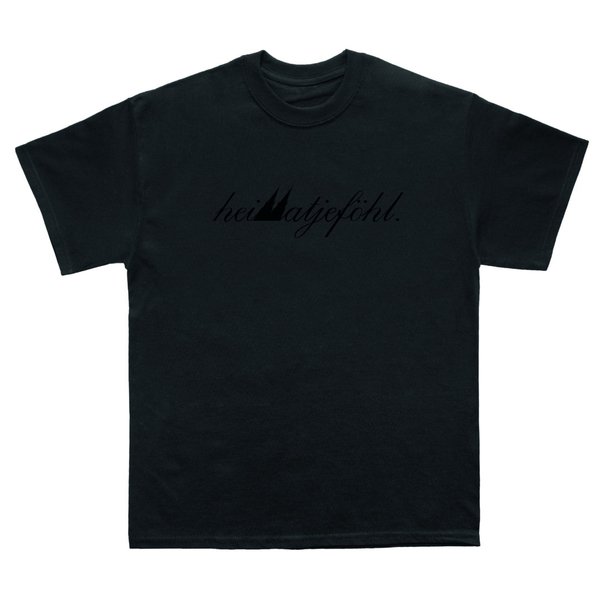 T-Shirt "Heimatjeföhl" - Schwarz/Schwarz